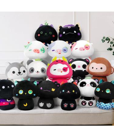 Mewaii 14'' Soft Cow Mushroom Pillow Stuffed Animal Plush Toy - Dragon Fruit Headgear 14 Inch - Cuddly Cow Plush for Kids - Buy Online on SooperMarket.com