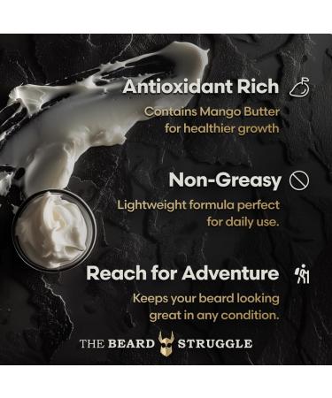 Beard Struggle Alfheim's Forests Beard Cream for Men | Moisturizer & Softener with Avocado & Jojoba Oils - Itch Relief & Hydration - 50g - Buy Online on SooperMarket.com