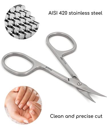 Maluk Medium Professional Cuticle Scissors - Precision Trimming Tool - Buy Online on SooperMarket.com