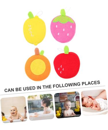 Shop Hemoton 4pcs Animal Bath Towels & Loofah Sponges - Soft Scrubber for Kids & Adults - Assorted Colors - Perfect for Bathing & Cleaning - Buy Online on SooperMarket.com