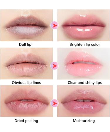 SBHEANGBA Moisturizing Lip Oil No-Sticky Lip Gloss Tinted Lip Balm Lip Care Long Lasting Clear Liquid Lipsticks Plump Lip Glow Oil For Dry Lip's Moisturizing Hydrating And Nourishing 06# Transparent - Buy Online on SooperMarket.com