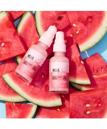 essence Hello Good Stuff! Glow Serum Primer | Hydrating Lightweight Makeup Base | Niacinamide & Watermelon Extract | Vegan & Cruelty Free - Buy Online on SooperMarket.com