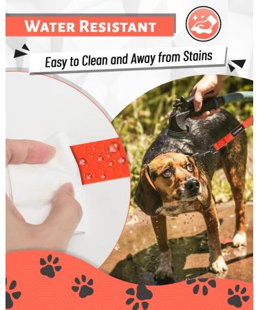 Looxmeer Rubberized Tow Lines for Dogs - 3m/5m/7m/10m/15m/20m/30m Leash | Durable Neon Orange Leash for Small & Medium-Sized Dogs - Buy Online on SooperMarket.com