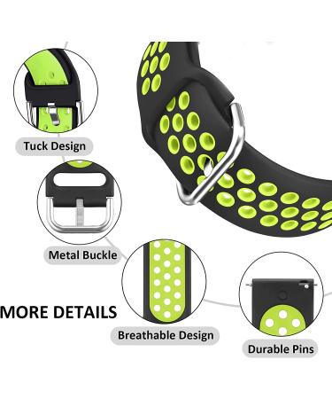 Vanet Bands Compatible with Fitbit Versa/Versa 2/Versa Lite for Men Women  3 Packs Soft Silicone Sport Replacement Wristband Compatible with Fitbit Versa 2 Bands/Versa Special Edition  Large Large Black/Gray & Black/Green â¦ - Buy Online on SooperMarket.com
