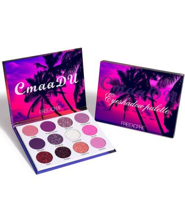 Eyeshadow Nude Palette 12 Colors High Pigment Shimmer Matte Glitter Eyeshadow Makeup Palette Neutral Eyeshadow Pallet Long Lasting Waterproof - Buy Online on SooperMarket.com