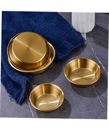 PRETYZOOM 4pcs Seasoning Dish Small Seasoning Plate Individual Teaspoon Rest Metal Portion Cups Dry Fruit Seasoning Bowls Tea Spoons Stainless Household Soy Sauce Stainless Steel - Buy Online on SooperMarket.com
