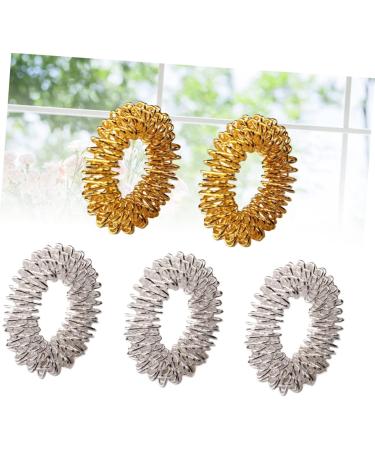 Ibasenice 5-St Spiky Sensory Ring - Acupressure Finger Circulation Toy | Chinese Medicine Massage Device - Buy Online on SooperMarket.com
