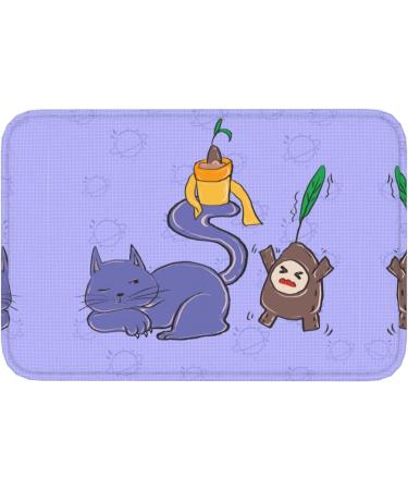 Yyhhaofa Sunflower Seeds and Cats Pattern Flannel Non Slip Floor Mat : 16x24 in Easy to Clean Moderate Thickness Anti-Slip Sunflower Seeds and Cats One Size - Buy Online on SooperMarket.com