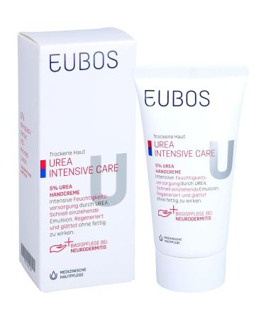 Eubos 5% Urea Hand Cream 75ml - Dermatologically Tested | Intensive Hydration for Dry Skin | Special Care Cream - Buy Online on SooperMarket.com