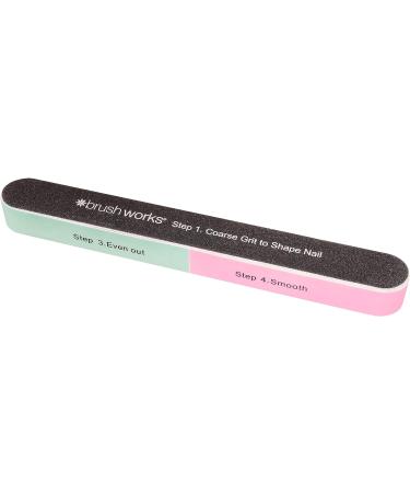 Brushworks 6 Sided Nail File - Nail Shaping and Polishing Tool - Buy Online on SooperMarket.com
