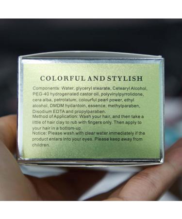 Temporary Hair Color Wax - Instant Hairstyle Cream 4.23 oz | Blue Hair Pomade for Cosplay & Parties | Easy Clean Formula - Buy Online on SooperMarket.com