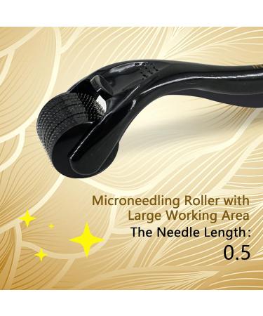 Derma Roller Beard Roller 540 Titanium Micro Needle for Beard Growth & Skin Care - Travel Case Included - Buy Online on SooperMarket.com