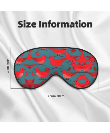 SSIMOO Red Birds Wild Eye Mask - Breathable Sleep Eye Patch for Women | Perfect for Travel & Relaxation - Buy Online on SooperMarket.com