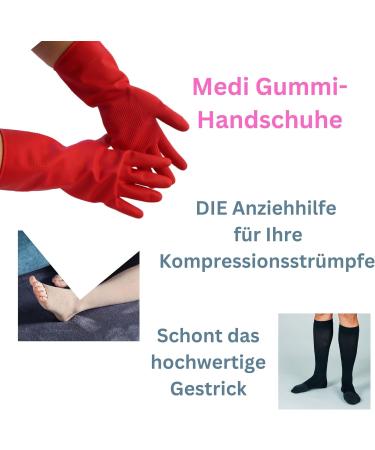 Olanmarp Medi Rubber Gloves Size L for Easy Compression Stocking Application & Laundry Net Shop Now! - Buy Online on SooperMarket.com