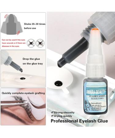 Baisidai Professional 23 in 1 Single Eyelash Extension Kit with Fashion Hard Case - Black False Individual Eyelashes for Grafting - A150 - Buy Online on SooperMarket.com