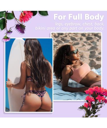 Waxing Kit with Hard Wax Beans - Painless Hair Removal for Women Men - At Home Waxing Kit for Sensitive Skin - Includes Wax Warmer and Applicator Sticks - Eyebrow, Armpit, Bikini, Brazilian - Buy Online on SooperMarket.com