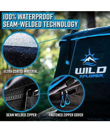 XXL Car Rooftop Cargo Carrier Bag | Waterproof Car Topper Luggage Carrier | No Roof Rack Needed | 6 Hooks Mat Storage | Universal Fit for SUVs - Buy Online on SooperMarket.com