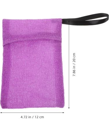 minkissy Bath Bag Soap Shampoo Nylon Purple Gloves Cleansing - Buy Online on SooperMarket.com