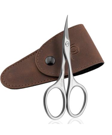 Marqus inox skin snaps Solingen/Germany - specially sharp with curved cutting edge and nail scissors etui - fingernail scissors and nail scissors