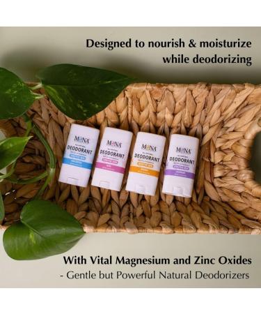 MONA All Natural MINI DEORORANT For Women & Men | Vegan & Safe for Sensitive Skin | Aluminum & Baking Soda free Deodorant with All Natural Fragrance | (Travel 4-Pack VAR-1 (0.53 Oz each)) - Buy Online on SooperMarket.com