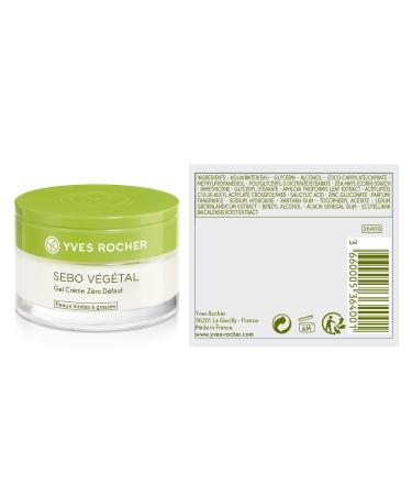 Yves Rocher Zero Blemish Gel Cream for Oily Acne Prone Skin | Mattifying & Pore Tightening | 1.6 fl oz - International Shipping Available - Buy Online on SooperMarket.com