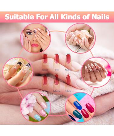 Professional 8-Piece Metal Nail File Set with Leather Covers - Coarse and Fine Double-Sided Tools for Manicure and Pedicure - Ideal for Thick Natural Nails - 15 PCS - Buy Online on SooperMarket.com