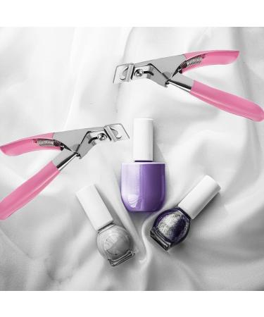 ONNPNN Acrylic Nail Clipper Set - Professional Stainless Steel Edge Cutter for False Nails - U-Shaped Clippers for Salon & Home Use - Buy Online on SooperMarket.com