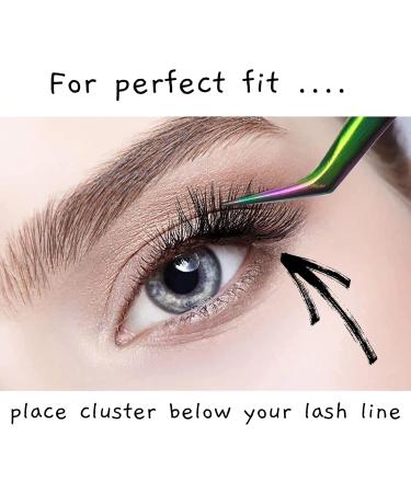 DIY Eyelash Extension Kit | XXL Cluster Lashes Set | 144 Eyelashes Bond Sealer Remover Applicator Included - Buy Online on SooperMarket.com