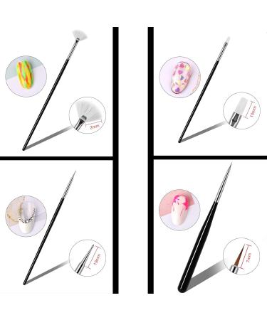 15-Part Multifunctional Painter Brush Set - Watercolor Acrylic & Nail Art Brushes for Detail Painting - Buy Online on SooperMarket.com