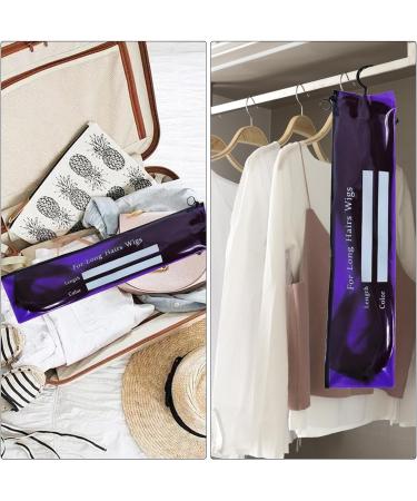 Lesunbak Wig Holder For Multiple Wigs - Hair Extension Holder - Extra Long Wig Holder Storage Space-Saving Design Home Use For Must-have Purple - Buy Online on SooperMarket.com