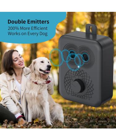 HXWEB Pet Anti-Bark Device for Dogs | 4-Level Ultrasonic Bark Control | Waterproof & Effective Anti-Bell Solution - Buy Online on SooperMarket.com