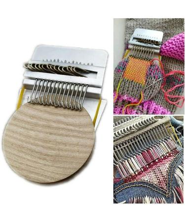 Loom Speedweve Type Weave Tool - 28 Hooks Wooden Mini Darning Machine for DIY Beginners - Buy Online on SooperMarket.com