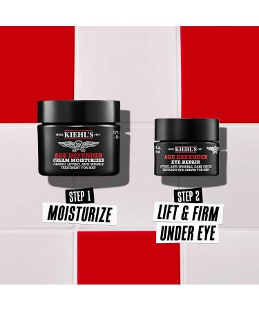 Kiehl's Dad's Age Defenders Skincare Gift Set | Anti-Aging Moisturizer & Eye Cream for Men | Firming & Lifting Reduces Fine Lines & Wrinkles - 2-Piece Full Size - Buy Online on SooperMarket.com
