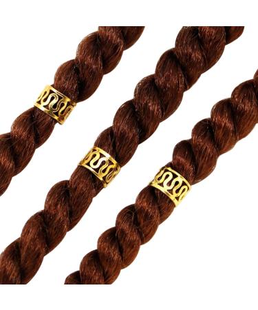 Niuhong 24 Pieces Dreadlocks Jewellery Braids Hair Clips Braiding Hair Cuffs Hair Rings Braids Viking Braids Loc Hair Accessories Hair Clip Braids Accessories Women and Girls (Golden) - Buy Online on SooperMarket.com