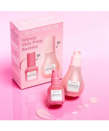 Glow Recipe Glowy Skin Prep Besties: Watermelon Niacinamide Dew Drops + Guava Vitamin C Eye Gel - Hydrating Serum & Under Eye Brightener Kit - Buy Online on SooperMarket.com