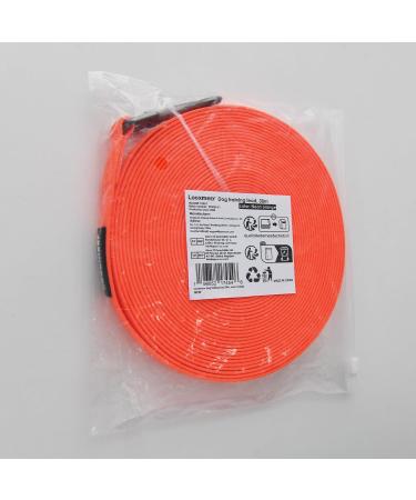 Looxmeer Rubberized Tow Lines for Dogs - 3m to 30m Leashes in Neon Orange | Ideal for Small & Medium Dogs | Durable Practice Lines - Buy Online on SooperMarket.com