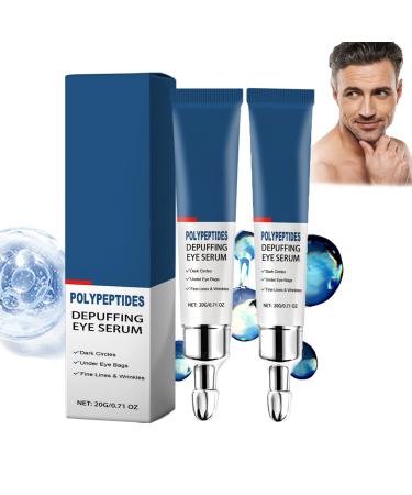 Peptide Depuffing Eye Serum Natural & Organic Under Eye Cream for Wrinkles HIMEYE KOJIC ACID CAFFEEE EYE CREAM Anti-Winkle Eye Serum to Reduce Lines Tighten Skin (2 PCs)