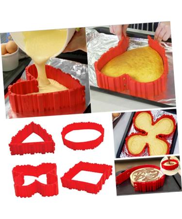 HOMSFOU 3pcs De para Gelatinas Silicone Molds Silicone Cake Molds Jelly Molds Baking Mold Chocolate mediumx3pcs - Buy Online on SooperMarket.com