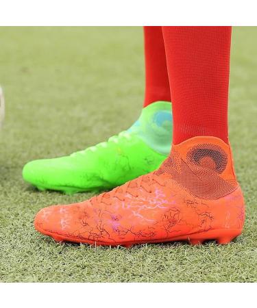 WELRUNG Unisex AG Cleats Training Soccer Shoes - High-Top Non-Slip Long Studs for Youth - Size 6 Women/5 Men - Buy Online on SooperMarket.com