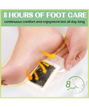 MIELIKKI 20Pcs Natural Bamboo Foot Pads for Foot Care, Improved Sleep, Stress Relief, and Fatigue - Safe & Easy to Use - Buy Online on SooperMarket.com
