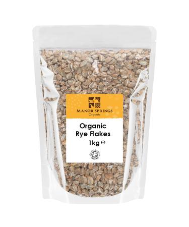 Organic Rye Flakes 1kg by Manor Springs Organic