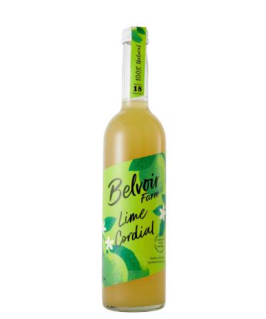 Belvoir Farm Lime Cordial - Fresh Pressed Lime Juice | Zingy Citrus Taste | Traditional Family Recipe | 100% Natural Ingredients | Suitable for Vegetarians & Vegans - 6 x 500ml Bottles 6 x 500ml Lime Cordial