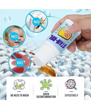 1/2/3PCS Emergency Stain Remover Roller-ball Cleaner Magic Stain Remover Rolling Bead Clothes Stain Remover-Roll Bead Design Portable No-wash Instant Stain Remover Pen (1 PCS) - Buy Online on SooperMarket.com