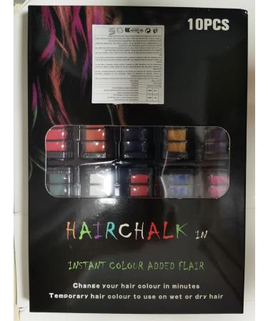 Gireatick 10 Colors Hair Chalk Comb for Girls Kids Temporary Hair Color Dye for Girls Kids Gifts on Valentine's Day Cosplay for Age 8-12 Washes Out Easily Non-Toxic and Safe for All Ages Including - Buy Online on SooperMarket.com