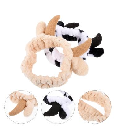 FRCOLOR 2 Pcs Milk Cow Animal Ear Spa Headband for Makeup & Skincare - Buy Online on SooperMarket.com