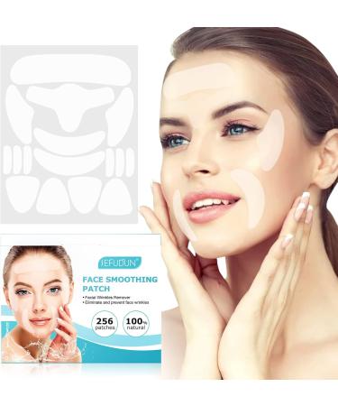 HXTMKT Forehead Wrinkle Patches Face Wrinkle Patches Reduce Wrinkles for Frown Forehead Crow Feet Eye Smile Line Face Mouth Corner Overnight Silicone Face Tape Anti Wrinkle Patch (256 ct) - Buy Online on SooperMarket.com