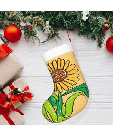 YYHHAOFA Sunflower Seeds and Sunflowers Prints Christmas Decorative Stockings : Soft Light and Tactile Suitable for Christmas Holiday Party - Buy Online on SooperMarket.com