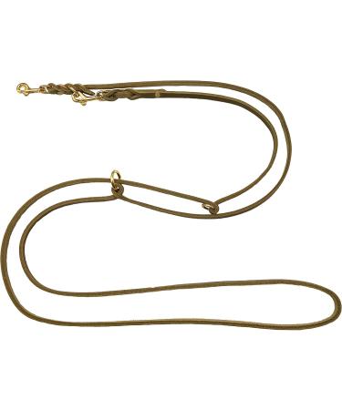 Buy Olive Green Dog Liner - Adjustable Fat Leather Leash for Small & Large Dogs (2.4m x 8mm) - Durable Stylish International Shipping - Buy Online on SooperMarket.com