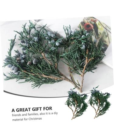 ABOOFAN 2 Pcs Pine Branch DIY Material Floral Boxes Wedding Decoration Christmas Pine Branches Household - Buy Online on SooperMarket.com