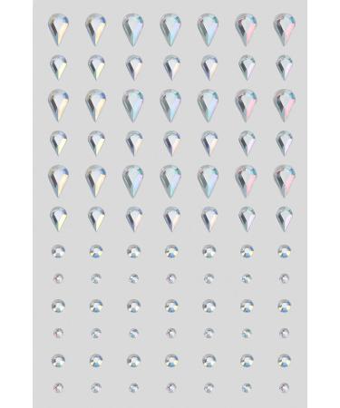 Buy Rhinestone Stickers - 4 Sheets Self-Adhesive Bling Jewel & Crystal Gem Stickers for Crafts Makeup and Hair - Assorted Sizes with Tweezer - International Shipping Available - Buy Online on SooperMarket.com